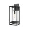 Z-Lite Nuri 1 Light Outdoor Wall Sconce, Black & Clear 596B-BK - alternate 1